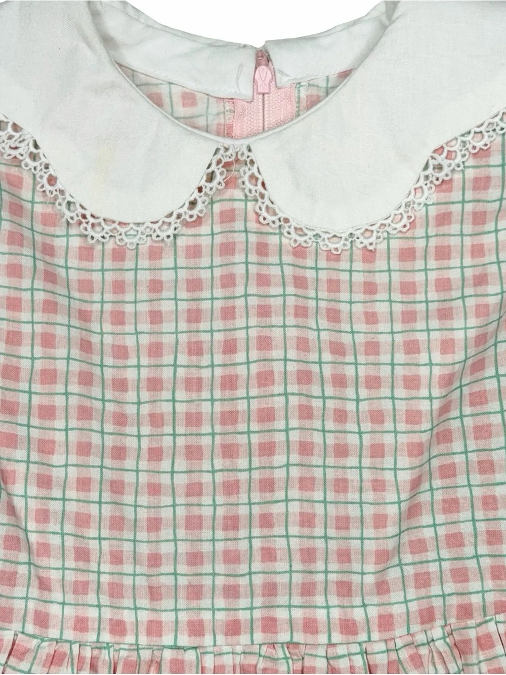 Vintage‎ Handmade Puff Sleeve Peter Pan Collar Dress